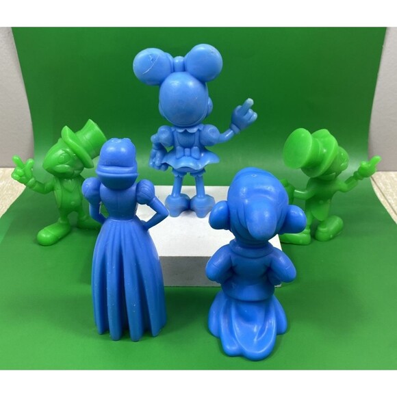 VTG 70's Louis Marx Walt Disney Minnie Snow White Dopey & 2 Jiminy Crickets - Picture 3 of 9